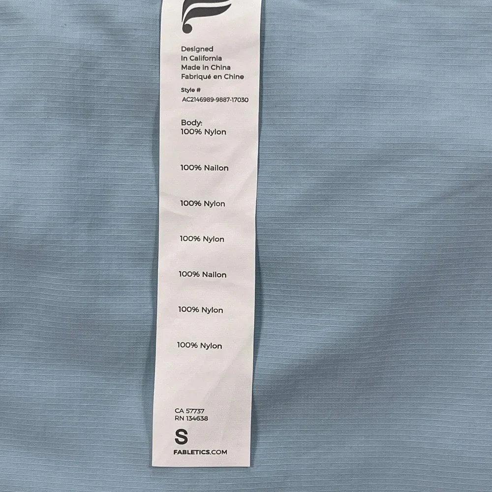 Fabletics The Woven Belt Women Small Light Blue The Woven Belt UtilityNew